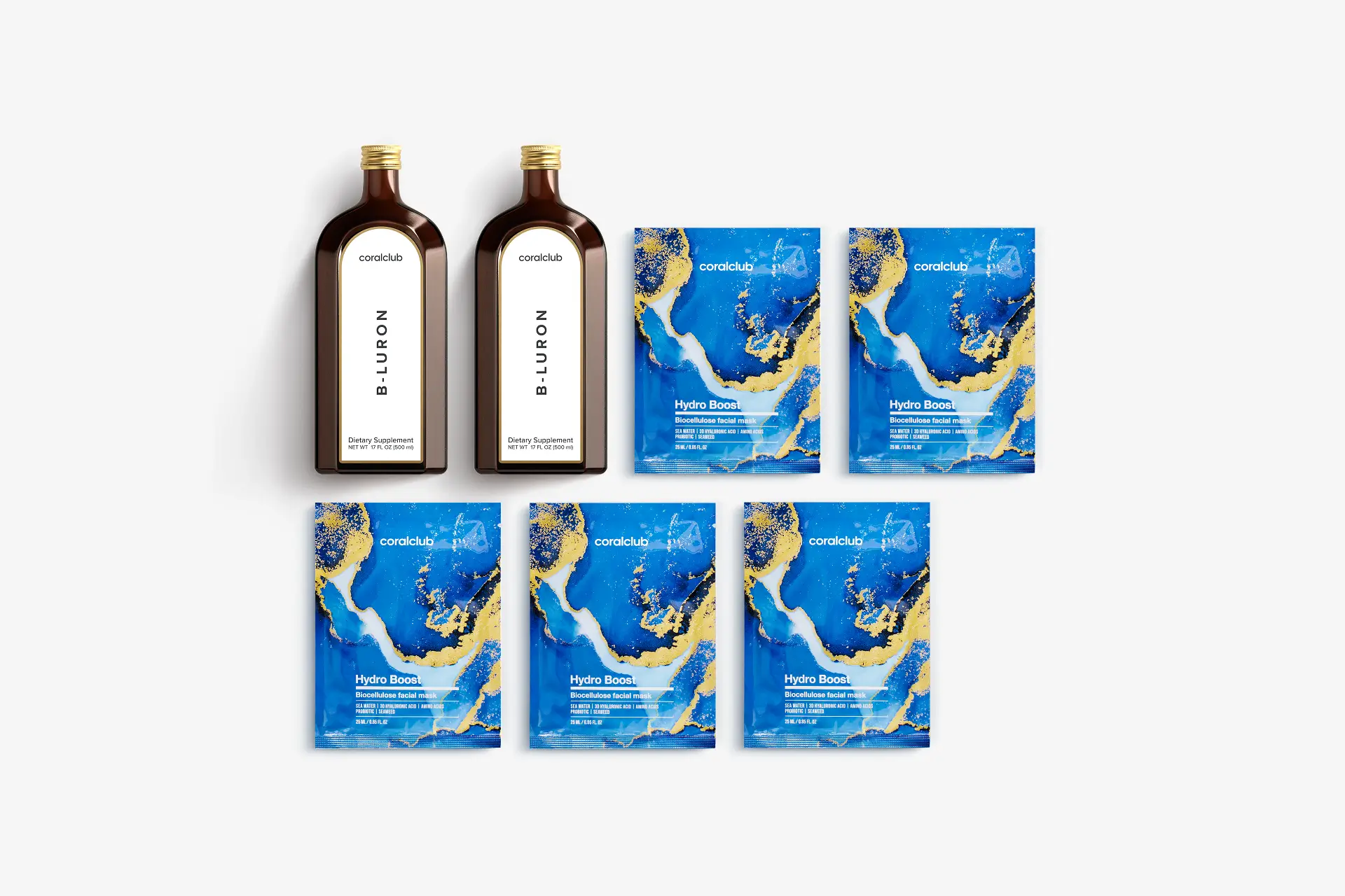 B-Luron + Hydro Boost Biocellulose Facial Mask (5 саше)