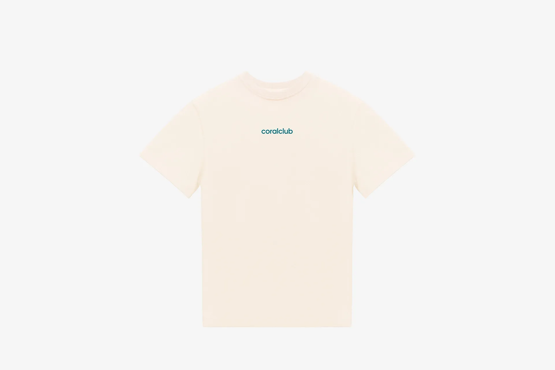 Футболка прямая унисекс, бежевая